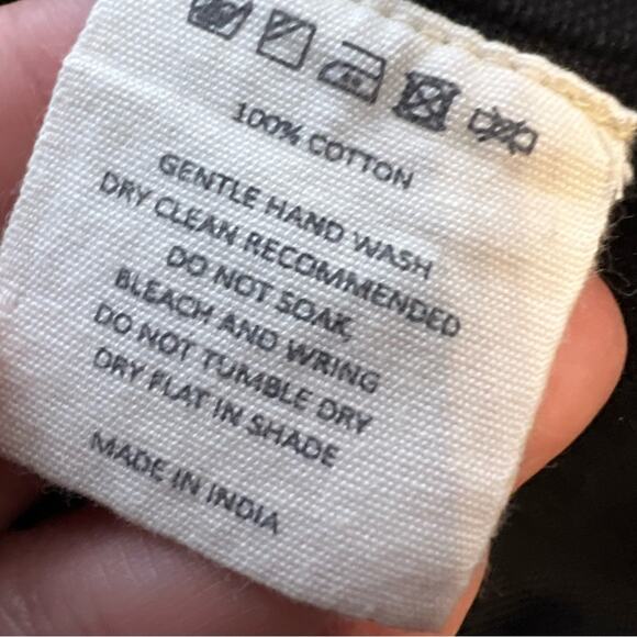 Anthropologie Valiante Panay Embroidered Caftan Black Size Medium - Picture 4 of 6